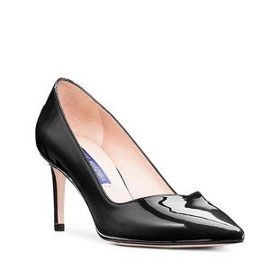 New in Box Size 8 Stuart Weitzman Anny 70 Black Patent Pumps